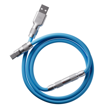 Electric Blue silicone cable
