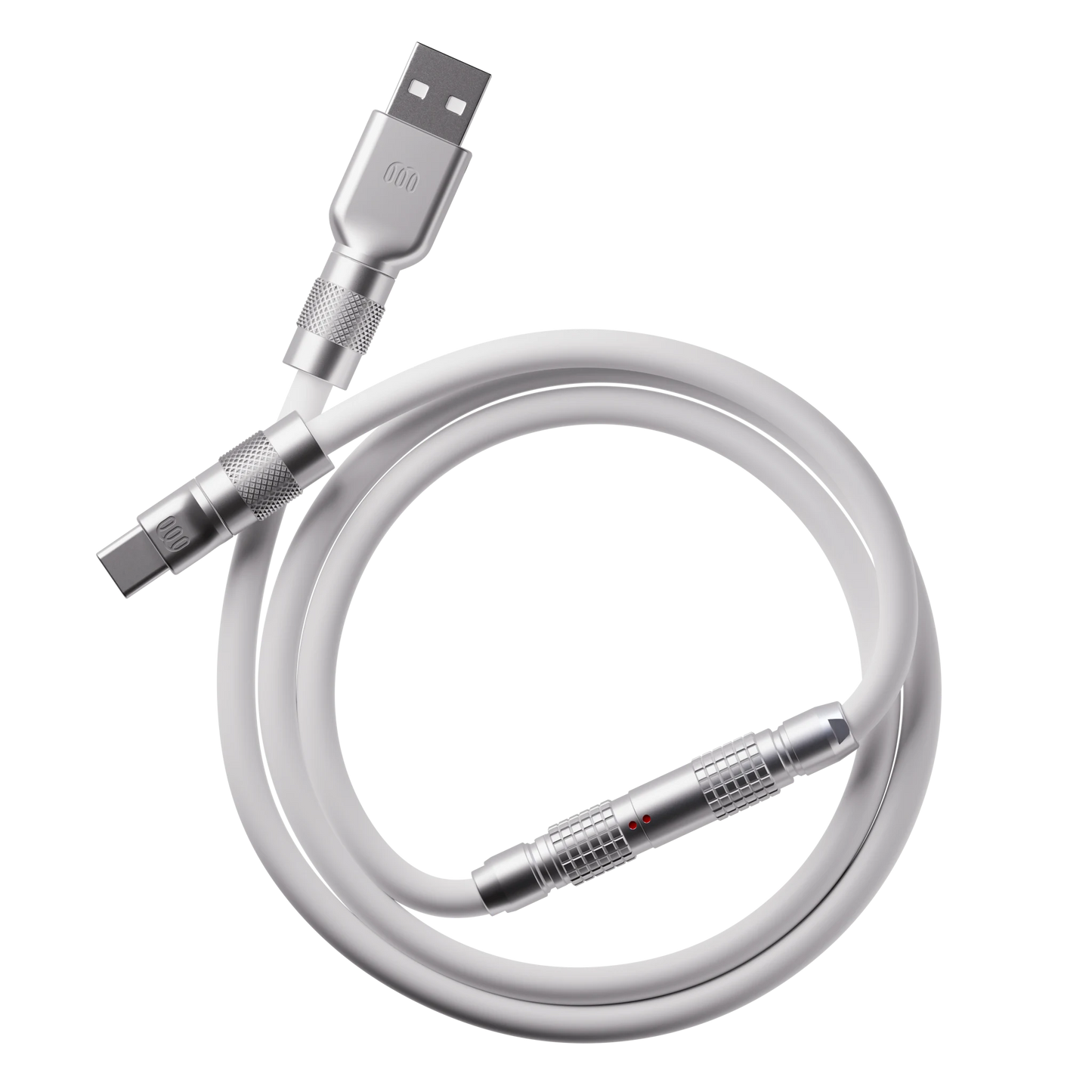Holy White silicone cable