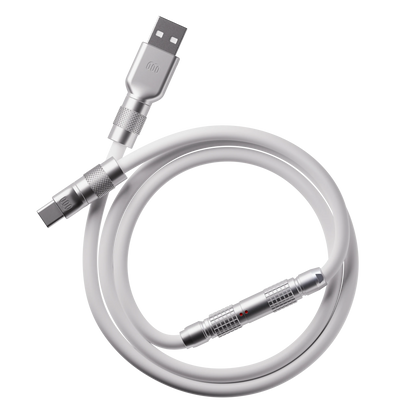 Holy White silicone cable