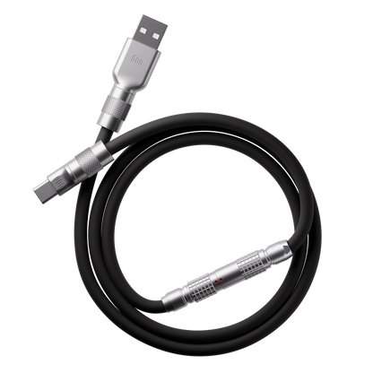 Midnight Black silicone cable