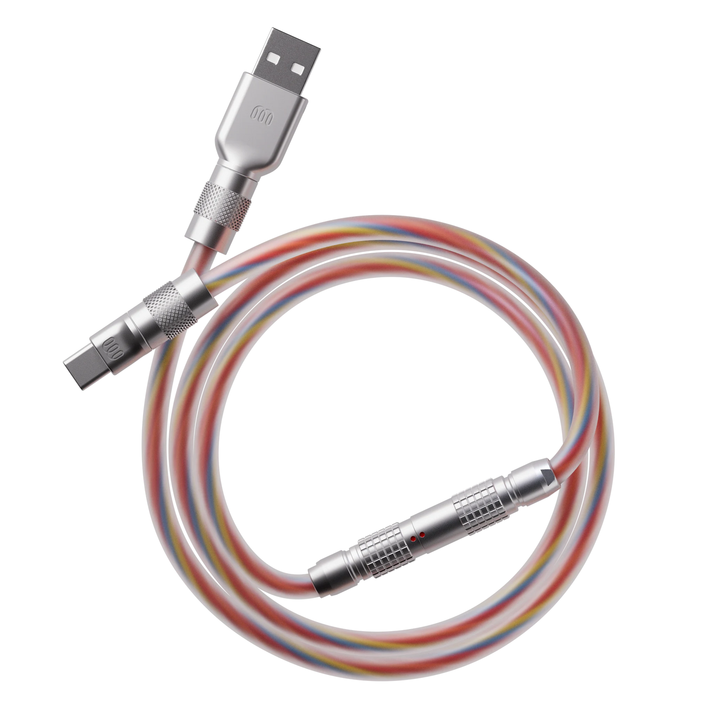 Transparent Lolipop silicone cable