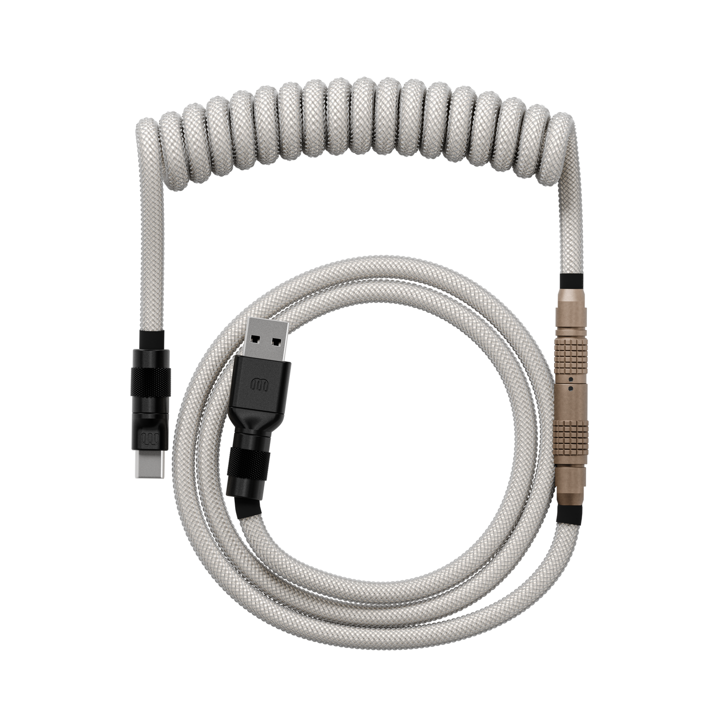 Classic Beige coiled keyboard cable — Wired In
