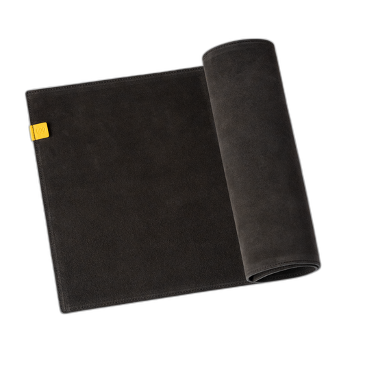Luxe Suede Desk Mat — Black