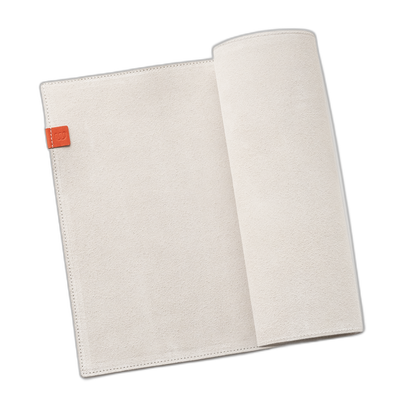 Luxe Suede Desk Mat — Cream