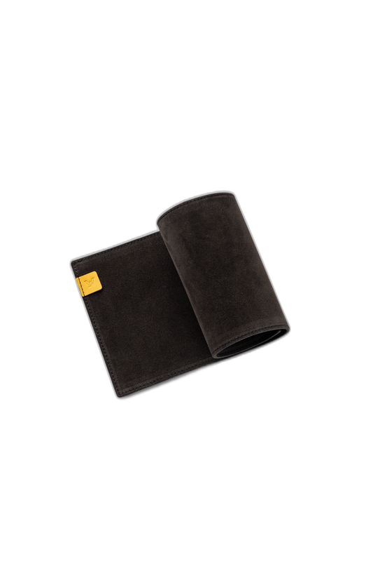 Luxe Suede Keyboard Size Mat — Espresso (black)