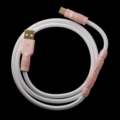 GMK Olivia cable — Light (white sleeve, Olivia hardware)