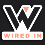 Wired In Logo Die Cut Stickers (Pack of Two) - Wired In